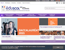 Tablet Screenshot of eduscol.education.fr
