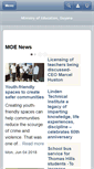 Mobile Screenshot of education.gov.gy