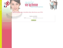 Tablet Screenshot of elections.vie-lyceenne.education.fr