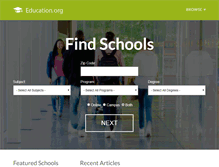 Tablet Screenshot of education.org