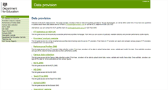 Desktop Screenshot of dataprovision.education.gov.uk