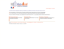 Tablet Screenshot of educ-eval.pleiade.education.fr