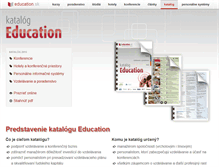 Tablet Screenshot of katalog.education.sk