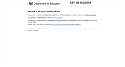 Desktop Screenshot of keytosuccess.education.gov.uk